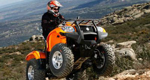 Quadbike in the hills